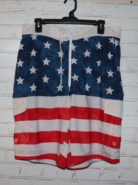 ✨ Wave Zone Men’s Patriotic Shorts · Size Large